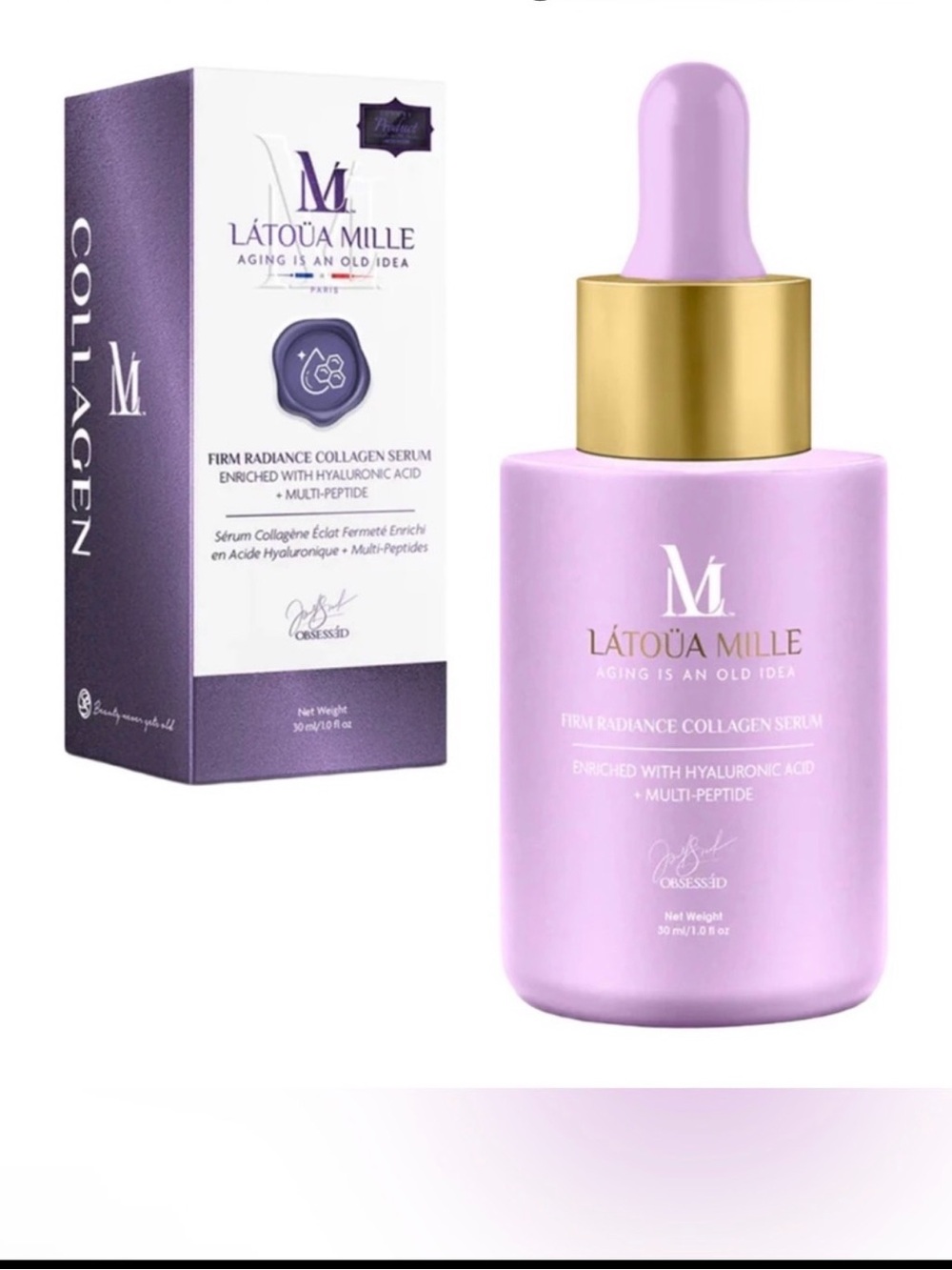 Latoua Mille Firming Radiance Face Serum Collagen HA Niacinamide 30 ml